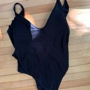 COPY - Black Aerie Ruffle Back One Piece